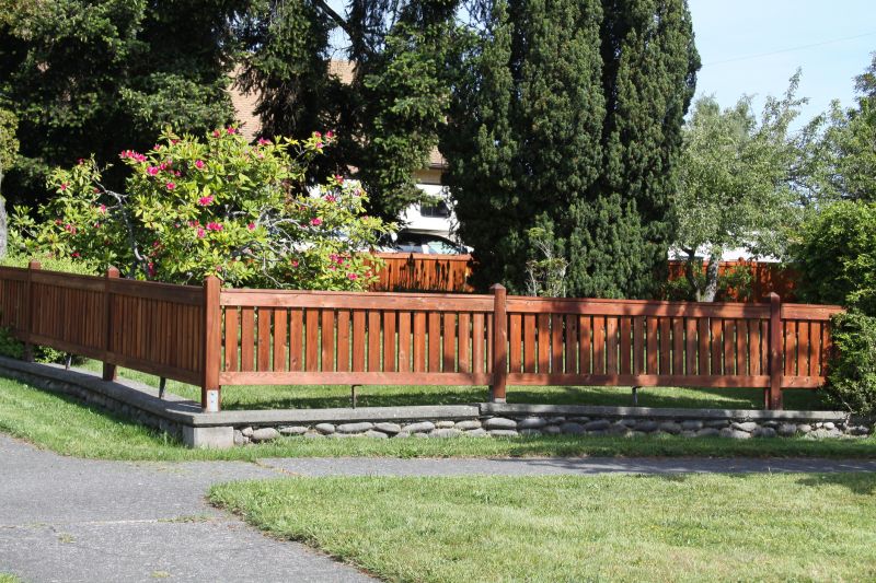 Staining Fence in Summer