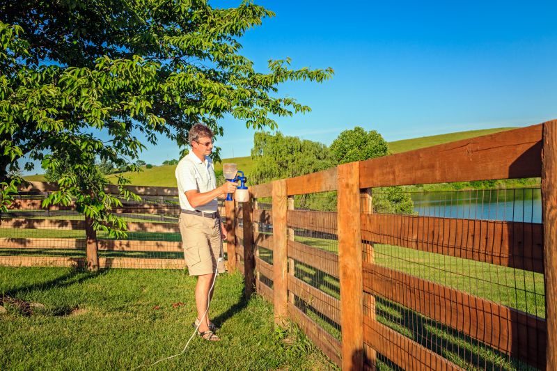 Fence Painting in Summer